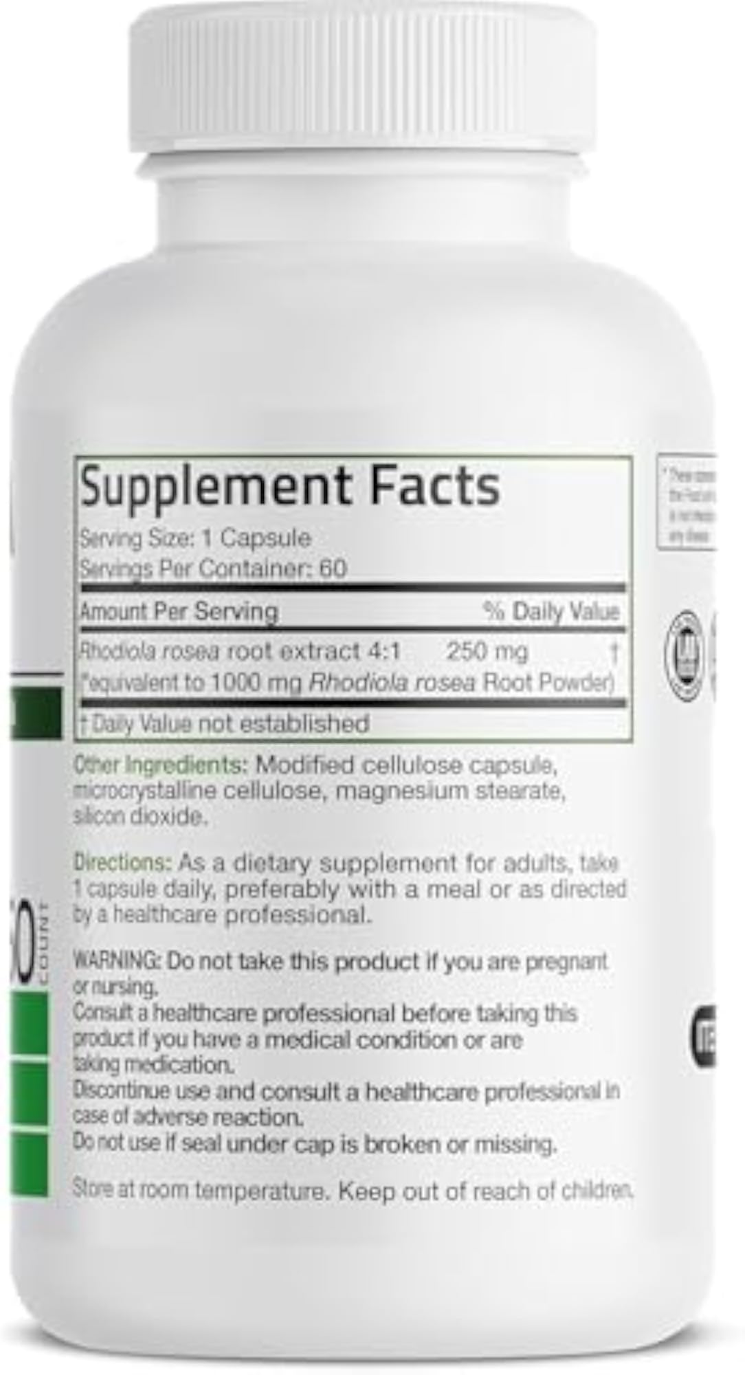 Rhodiola Rosea Vegetarian Capsules for Brain & Mood Support